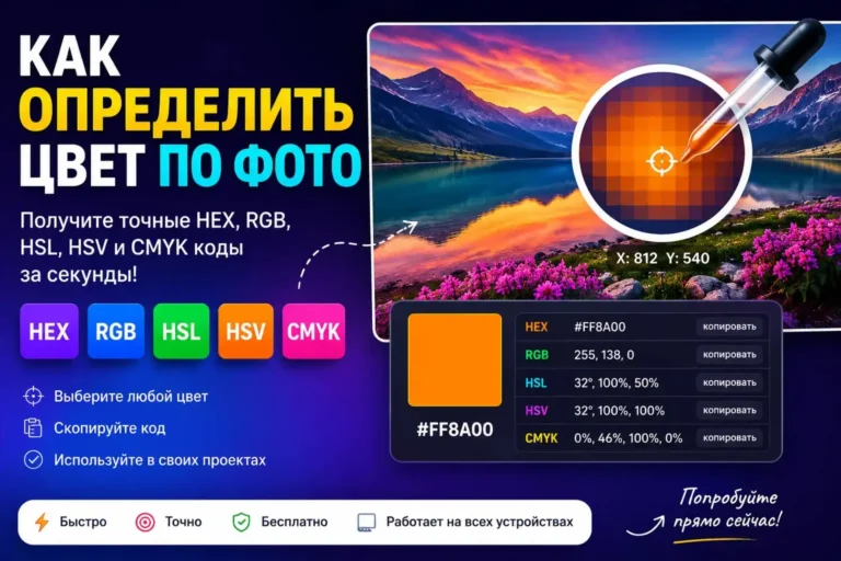 Как Определить Цвет по Фото